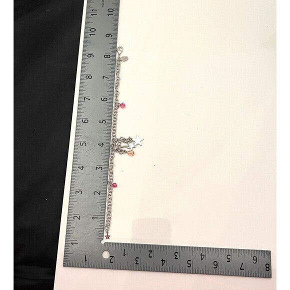 Kirks Folly Charm Bracelet Fairies Stars Crystals Silver Tone 8M - Picture 4 of 5